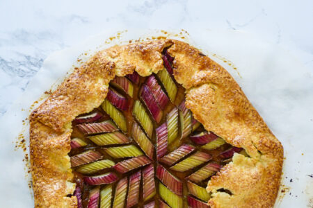 tarte rhubarbe après cuisson 1